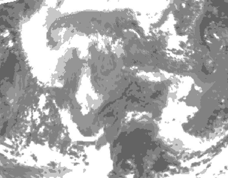 GDPS total cloud 228 hour forecast chart for Canada based on 2025/12/30 1200Z data
