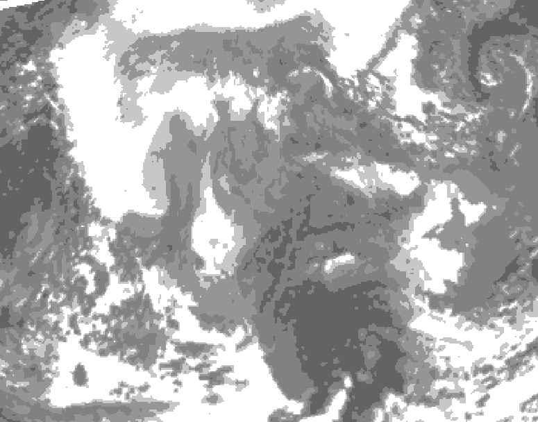 GDPS total cloud 234 hour forecast chart for Canada based on 2025/12/30 1200Z data