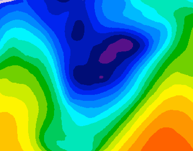 GDPS 500 millibar geopotential height 234 hour forecast chart for Canada based on 2025/12/31 0000Z data