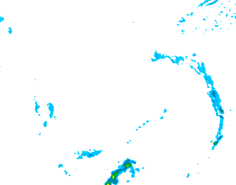 GDPS precipitation 204 hour forecast chart for Canada based on 2025/12/31 0000Z data