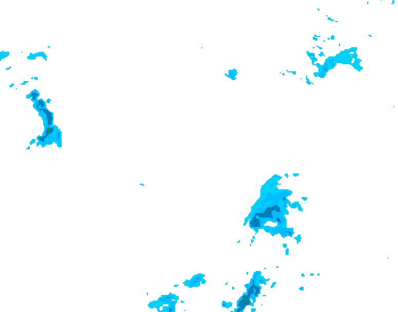 GDPS precipitation 228 hour forecast chart for Canada based on 2025/12/31 0000Z data