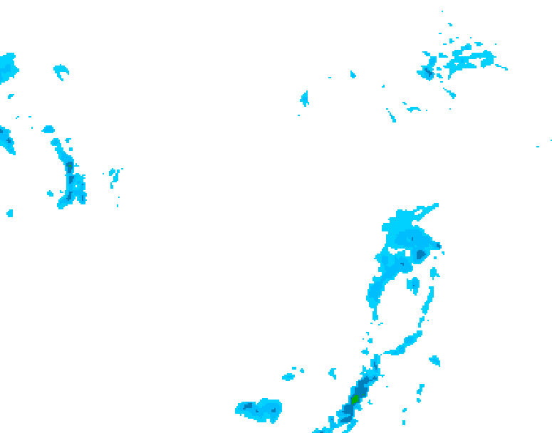 GDPS precipitation 234 hour forecast chart for Canada based on 2025/12/31 0000Z data