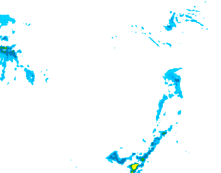 GDPS precipitation 240 hour forecast chart for Canada based on 2025/12/31 0000Z data