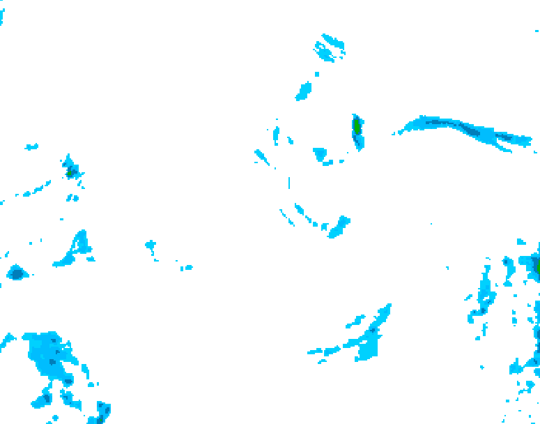 GDPS precipitation 012 hour forecast chart for Canada based on 2025/12/31 1200Z data
