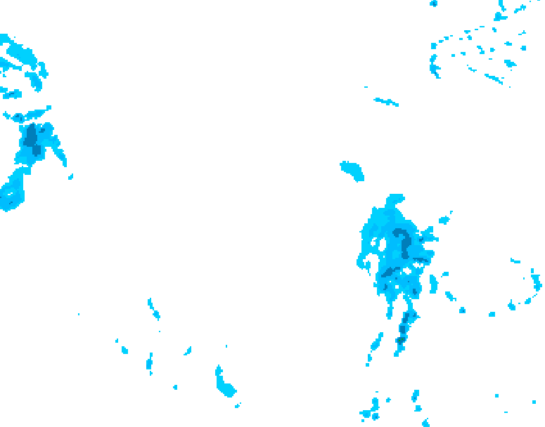 GDPS precipitation 222 hour forecast chart for Canada based on 2025/12/31 1200Z data