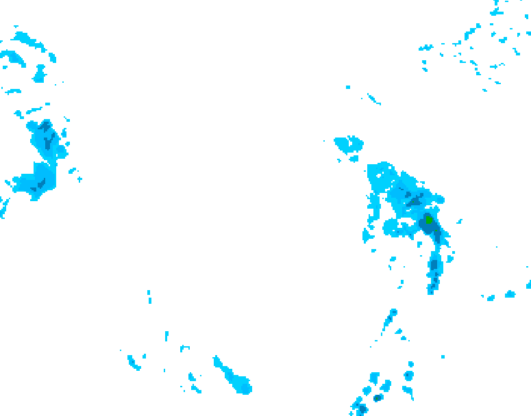 GDPS precipitation 228 hour forecast chart for Canada based on 2025/12/31 1200Z data