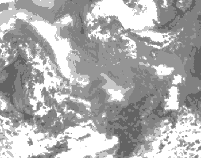 GDPS total cloud 168 hour forecast chart for Canada based on 2025/12/31 1200Z data