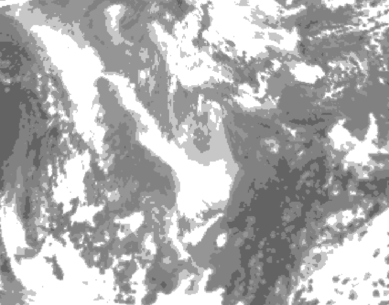 GDPS total cloud 216 hour forecast chart for Canada based on 2025/12/31 1200Z data