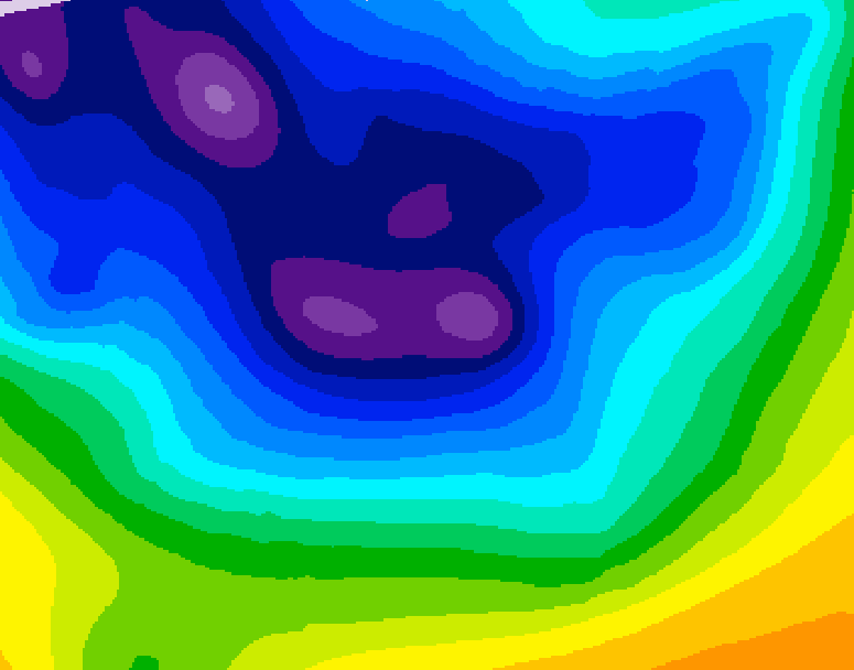 GDPS 500 millibar geopotential height 156 hour forecast chart for Canada based on 2026/01/01 0000Z data