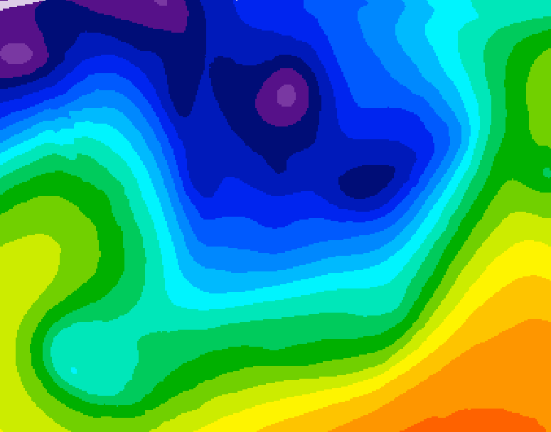 GDPS 500 millibar geopotential height 216 hour forecast chart for Canada based on 2026/01/01 0000Z data