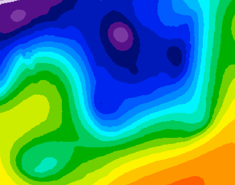 GDPS 500 millibar geopotential height 234 hour forecast chart for Canada based on 2026/01/01 0000Z data