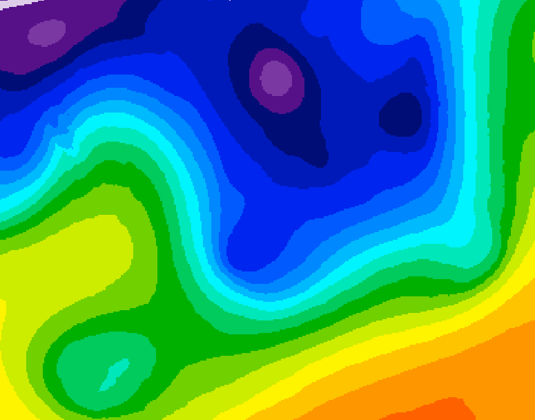 GDPS 500 millibar geopotential height 240 hour forecast chart for Canada based on 2026/01/01 0000Z data