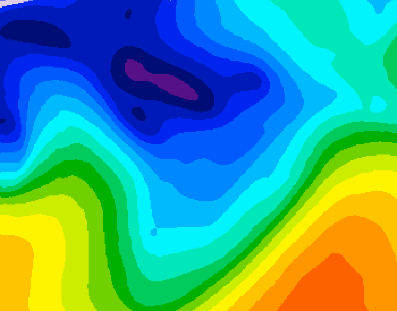 GDPS 500 millibar geopotential height 204 hour forecast chart for Canada based on 2026/01/01 1200Z data