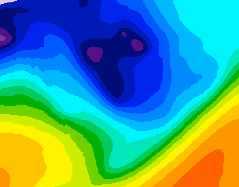 GDPS 500 millibar geopotential height 228 hour forecast chart for Canada based on 2026/01/01 1200Z data