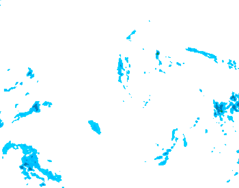 GDPS precipitation 006 hour forecast chart for Canada based on 2026/01/01 0000Z data