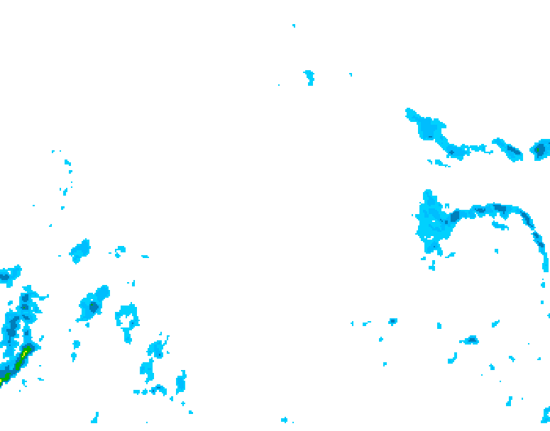 GDPS precipitation 036 hour forecast chart for Canada based on 2026/01/01 0000Z data