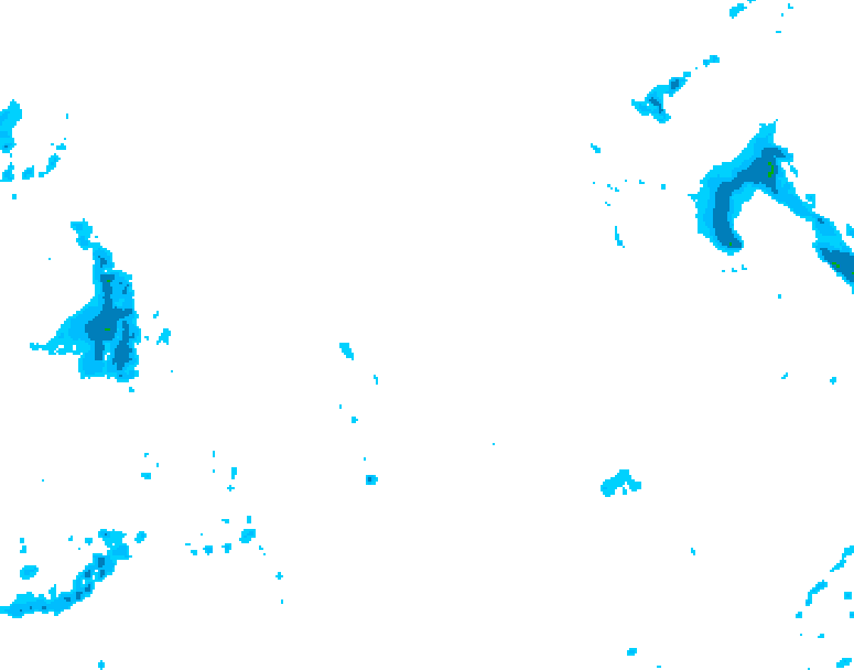 GDPS precipitation 120 hour forecast chart for Canada based on 2026/01/01 0000Z data
