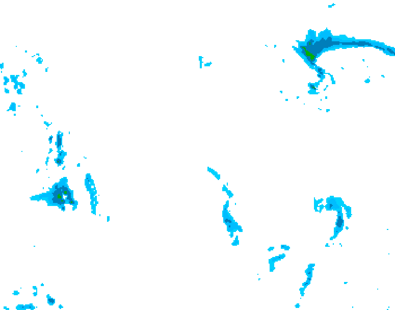 GDPS precipitation 138 hour forecast chart for Canada based on 2026/01/01 0000Z data