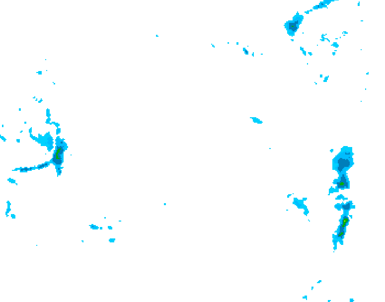 GDPS precipitation 162 hour forecast chart for Canada based on 2026/01/01 0000Z data