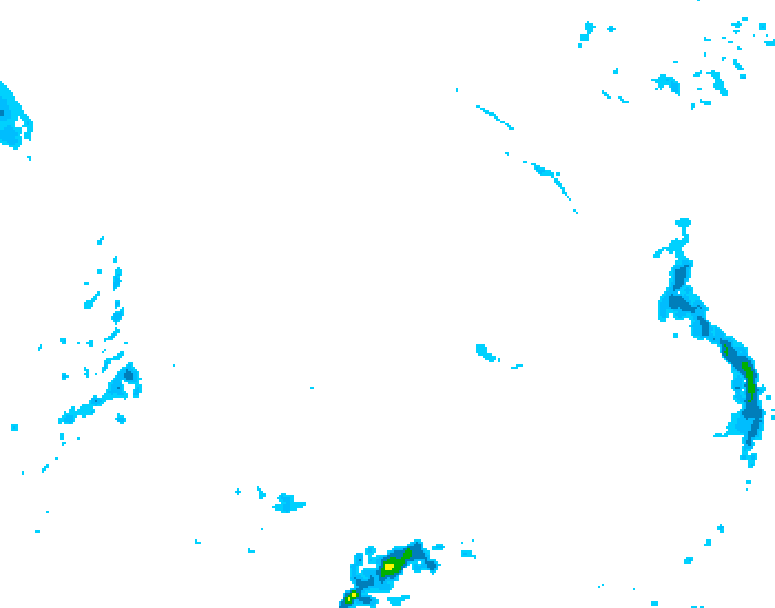 GDPS precipitation 180 hour forecast chart for Canada based on 2026/01/01 0000Z data
