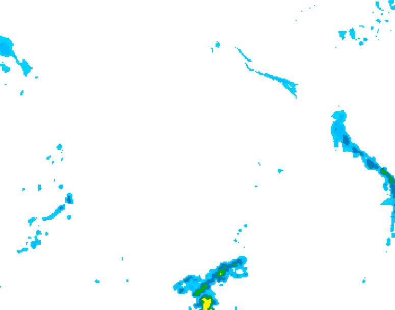 GDPS precipitation 186 hour forecast chart for Canada based on 2026/01/01 0000Z data