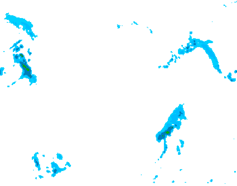 GDPS precipitation 210 hour forecast chart for Canada based on 2026/01/01 0000Z data