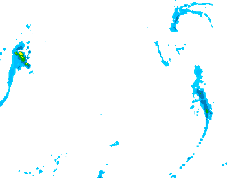 GDPS precipitation 234 hour forecast chart for Canada based on 2026/01/01 0000Z data