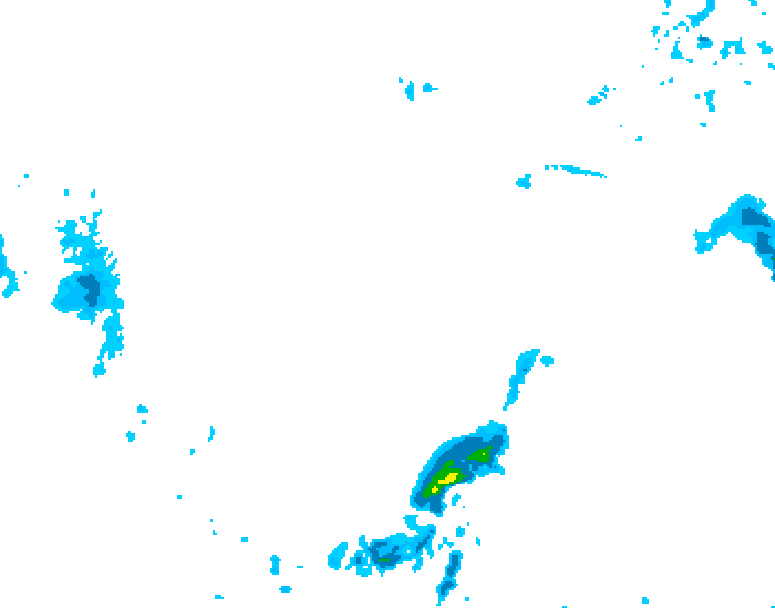 GDPS precipitation 180 hour forecast chart for Canada based on 2026/01/01 1200Z data