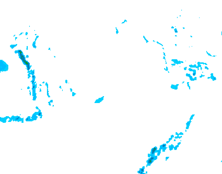 GDPS precipitation 222 hour forecast chart for Canada based on 2026/01/01 1200Z data