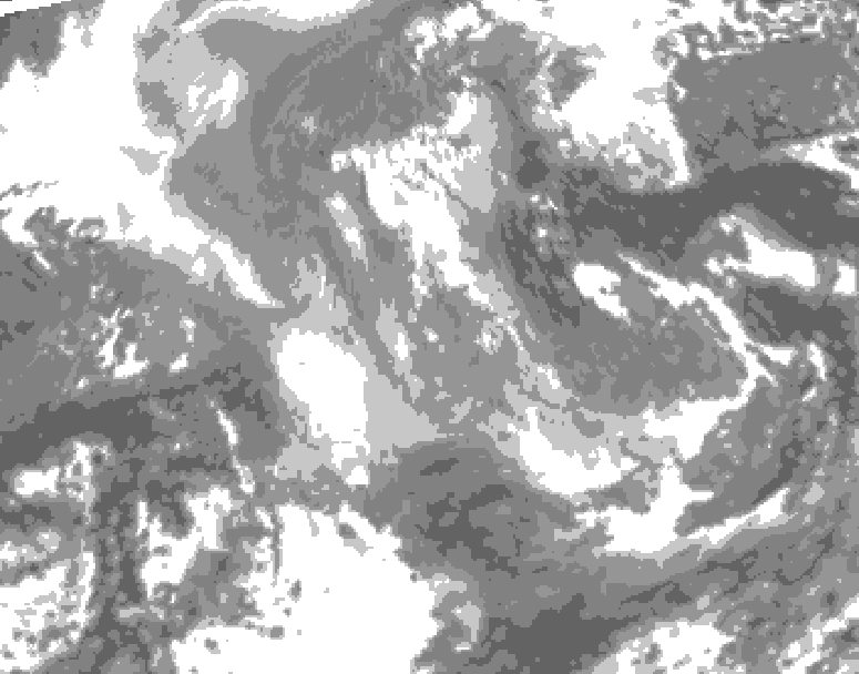 GDPS total cloud 060 hour forecast chart for Canada based on 2026/01/01 0000Z data