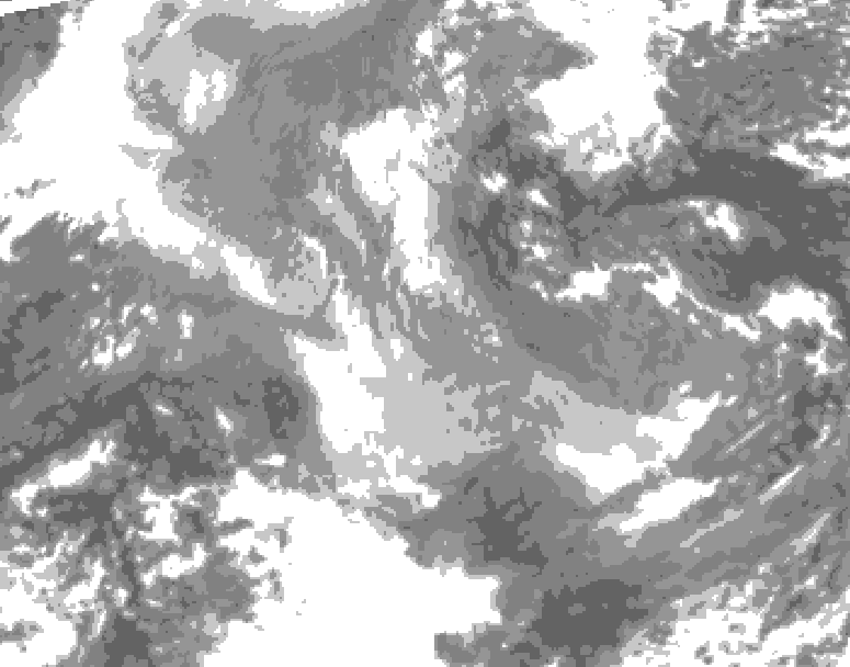 GDPS total cloud 066 hour forecast chart for Canada based on 2026/01/01 0000Z data