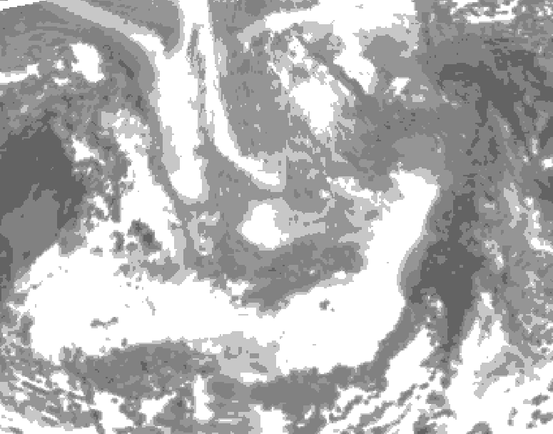 GDPS total cloud 222 hour forecast chart for Canada based on 2026/01/01 0000Z data
