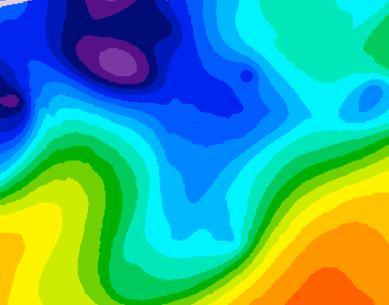 GDPS 500 millibar geopotential height 192 hour forecast chart for Canada based on 2026/01/02 0000Z data