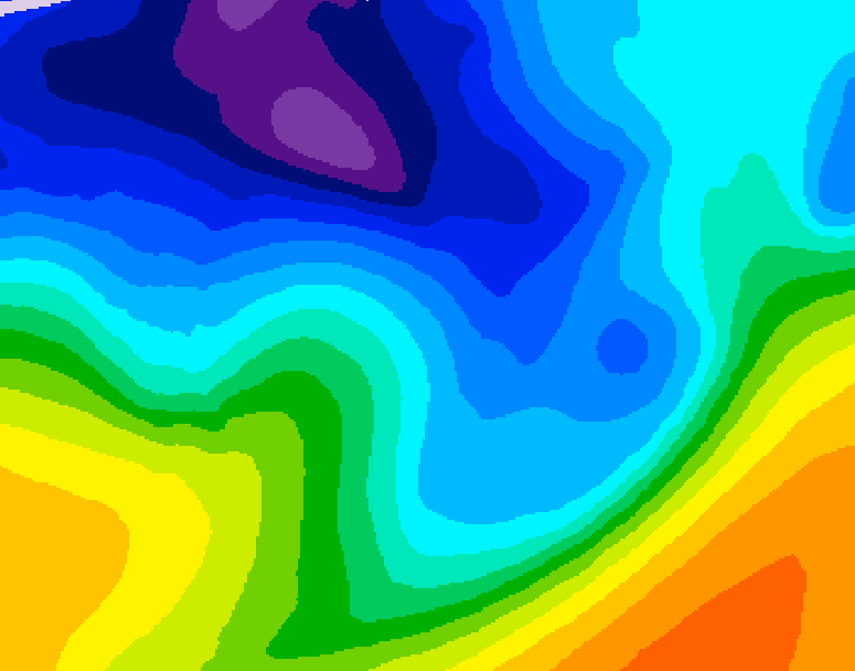 GDPS 500 millibar geopotential height 216 hour forecast chart for Canada based on 2026/01/02 0000Z data