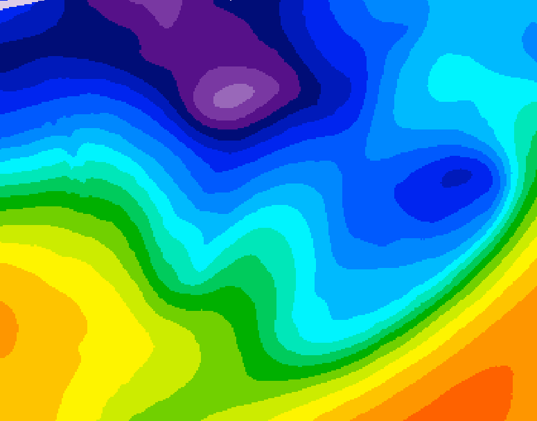GDPS 500 millibar geopotential height 234 hour forecast chart for Canada based on 2026/01/02 0000Z data