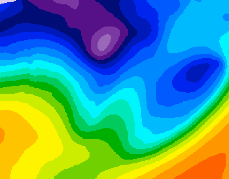 GDPS 500 millibar geopotential height 240 hour forecast chart for Canada based on 2026/01/02 0000Z data