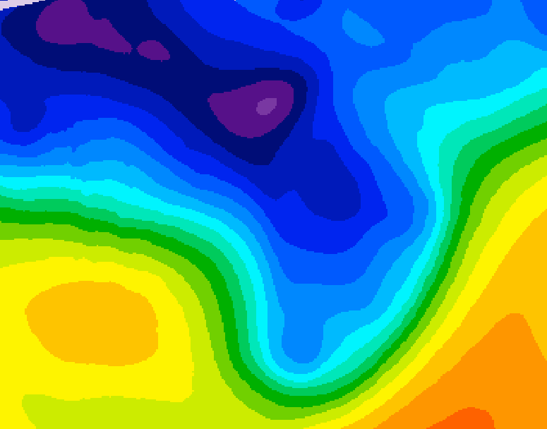 GDPS 500 millibar geopotential height 204 hour forecast chart for Canada based on 2026/01/02 1200Z data