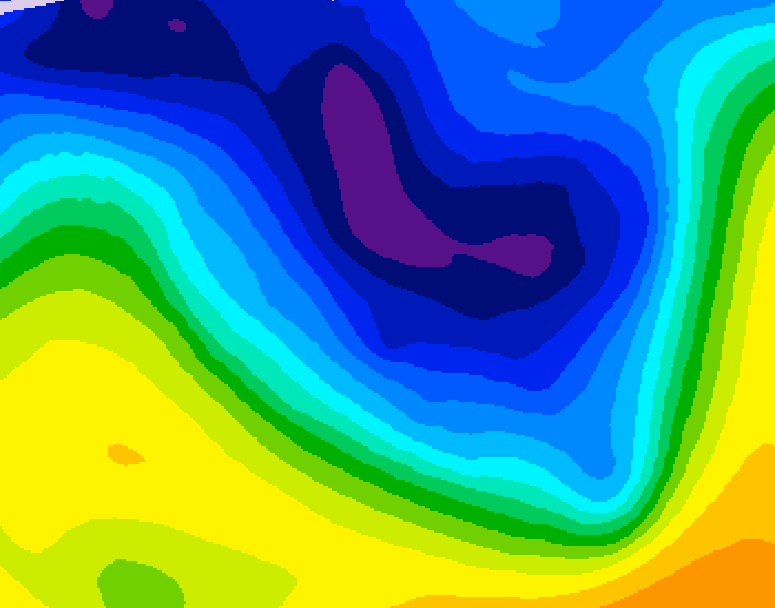 GDPS 500 millibar geopotential height 228 hour forecast chart for Canada based on 2026/01/02 1200Z data