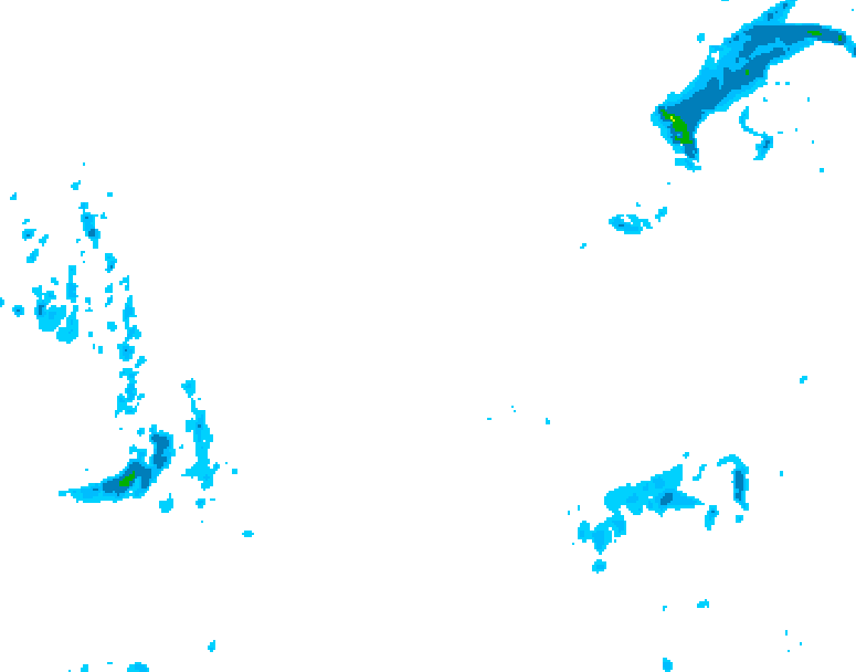 GDPS precipitation 120 hour forecast chart for Canada based on 2026/01/02 0000Z data