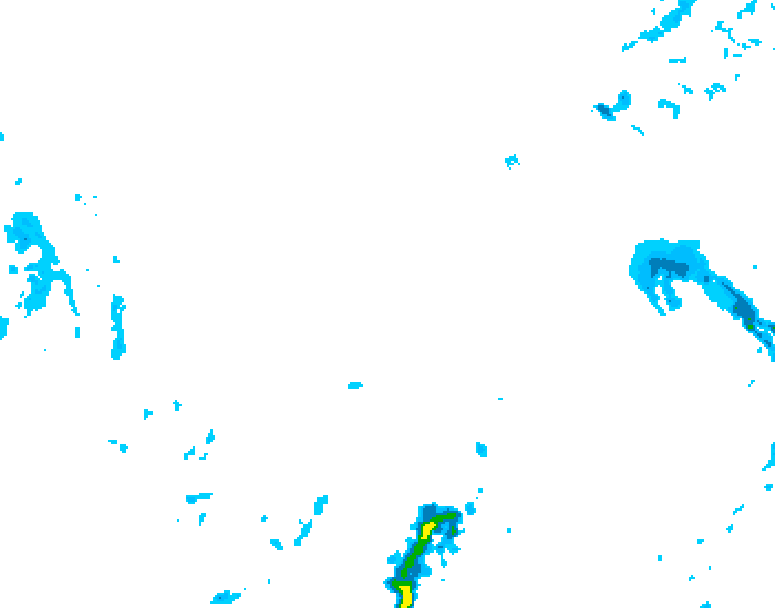 GDPS precipitation 156 hour forecast chart for Canada based on 2026/01/02 0000Z data
