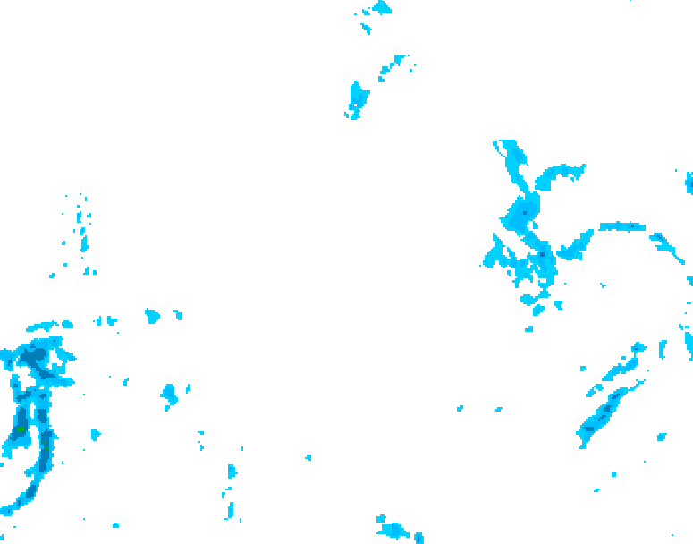 GDPS precipitation 006 hour forecast chart for Canada based on 2026/01/02 1200Z data