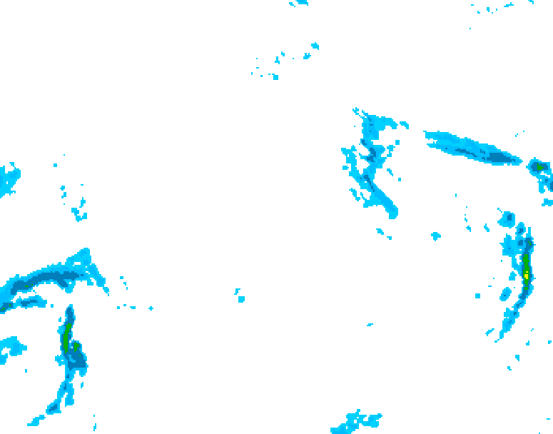 GDPS precipitation 018 hour forecast chart for Canada based on 2026/01/02 1200Z data