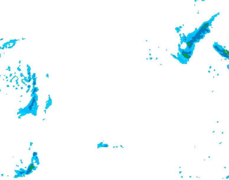 GDPS precipitation 090 hour forecast chart for Canada based on 2026/01/02 1200Z data