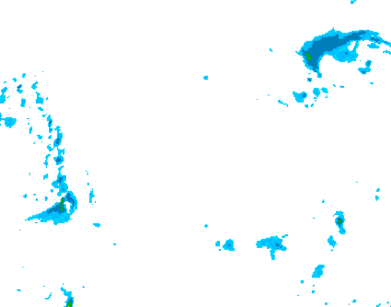 GDPS precipitation 102 hour forecast chart for Canada based on 2026/01/02 1200Z data