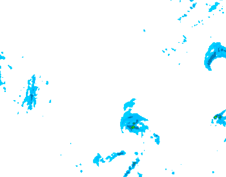 GDPS precipitation 156 hour forecast chart for Canada based on 2026/01/02 1200Z data