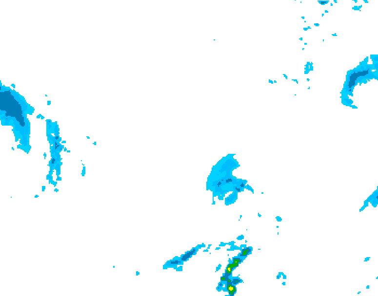 GDPS precipitation 162 hour forecast chart for Canada based on 2026/01/02 1200Z data