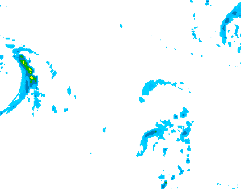 GDPS precipitation 180 hour forecast chart for Canada based on 2026/01/02 1200Z data