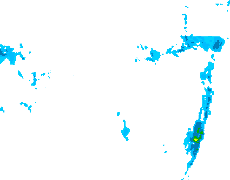GDPS precipitation 222 hour forecast chart for Canada based on 2026/01/02 1200Z data
