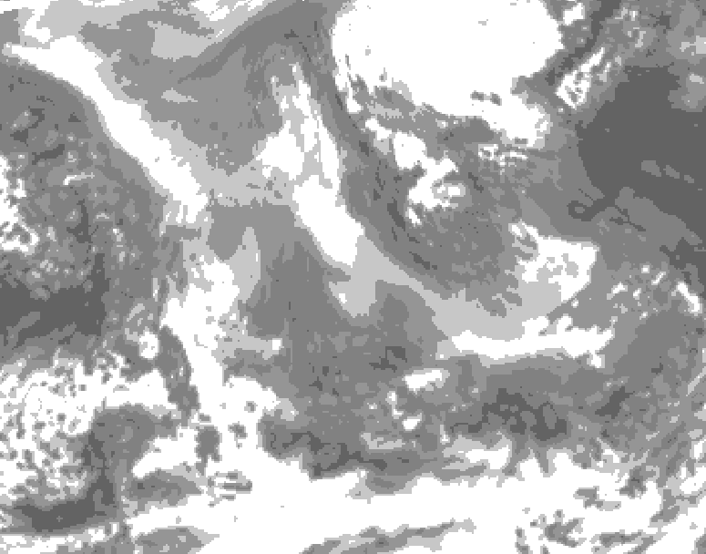 GDPS total cloud 084 hour forecast chart for Canada based on 2026/01/02 1200Z data