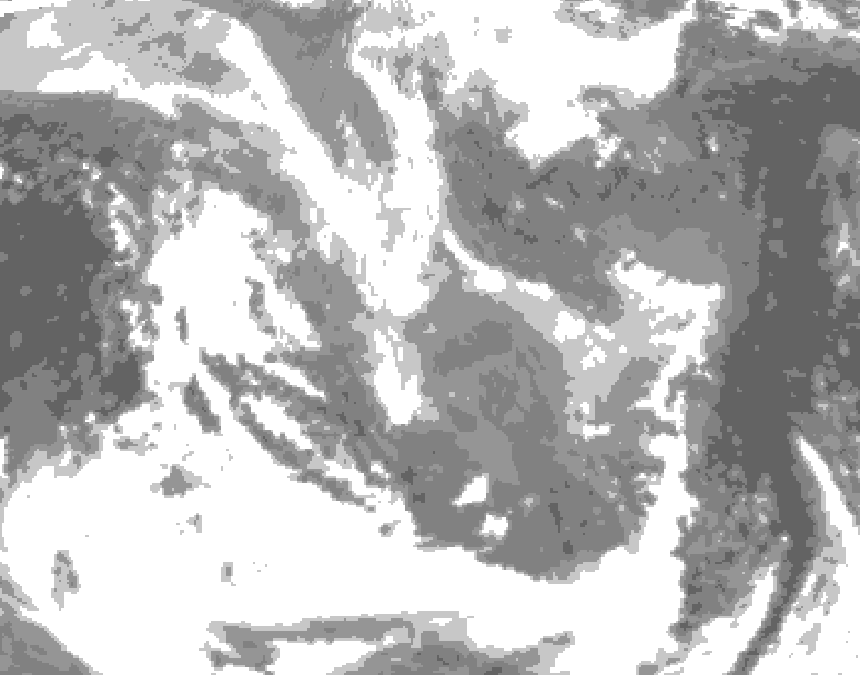 GDPS total cloud 234 hour forecast chart for Canada based on 2026/01/02 1200Z data
